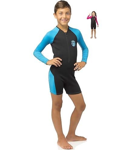 Muta Corta Seac Look Kid Per Bambini - Neoprene 2.5 Mm, Cerniera Anteriore, Per Snorkeling E Nuoto