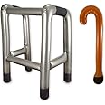 The Glowhouse Inflatable Zimmer Frame and Walking Stick Blow Up Toy Novelty Dress Up Joke Old Man Dad Women Gran Halloween