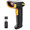 Inateck Barcode Scanner Wireless, Bluetooth Laser Bar Code Scanner, 1D Handheld USB Wired Barcode Reader, 1 Charge for 3 Months Use, Support APP & SDK, BCST-21
