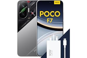 XIAOMI POCO F7 Smartphone, 12+512GB, Silver, Flagship Snapdragon® 8s Gen 4, 6500mAh battery, 50MP Sony camera with OIS, 6.83" 1.5K 120Hz AMOLED display (Included power adapter)