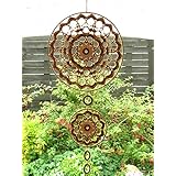 Wand,- oder Fensterdeko Mobilé Gehänge in curry