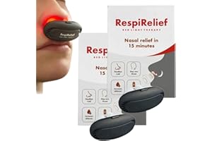 Yanobia RespiRelief Rotlicht-Nasentherapie-Instrument, Rotlicht-Nasentherapiegerät, Rotlicht-Nasentherapie für Nase, Nasen-Rhinitis-Behandlungsgerät (2 Stück)