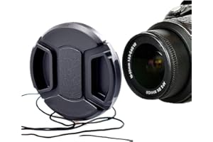 AMOPOFO Bouchon d'objectif d'appareil photo 72 mm, bouchon d'objectif ou bouchon d'objectif central pour Nikon, Canon, Sony et autres appareils photo reflex numériques (bouchon d'objectif d'appareil photo 72