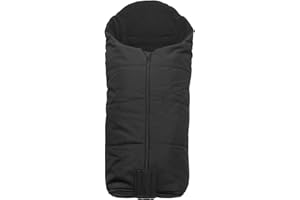 Cuddles Collection Universal Footmuff Fleece Lined Snuggly Cosytoes Footmuff Universal Fitting for Pushchairs Strollers Prams Buggys Baby (Black)