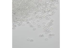 Tibaoffy Transparent coloré Perles de verre de taille 8/0 3 mm pour la fabrication de bijoux (Total Environ 100g Environ 3600pcs)
