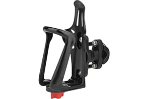 UIHRLM Bike Water Bottle Holders, Bottle Holder Bike Fit 2.1-3.1" Diameter Bottles, 360 Degree Flexibly Rotatable Adjustable Cup Holder for Handlebar and Frame Bicycles Motorcycle Stroller