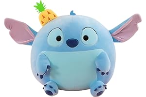 BJPERFMS Peluche Stitch, 30cm Peluche Stitch, Coussin Stitch, Lilo et Stitch Poupée en Peluche Kawaii de Dessin Animé, Stitch Doll en Peluche pour Enfants, Cadeaux d'anniversaire