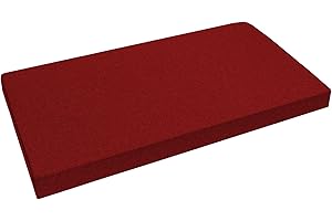 Garden Factory Bezug für Palettenkissen 120x60x10 Rot (ohne Füllung) Palettenkissenbezug Wasserabweisend In&Outdoor Sitzkissenbezug Rückenkissenbezug