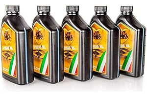 Lubrificanti Viskoil SAE 15W40 - Olio motore, Per motori Benzina/Diesel, 1 L, Pacco da 5 (5 x 1L, totale 5L)