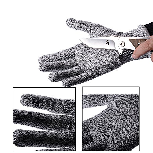 Xcellen Global Schneidresistente Handschuhe Nahrungsmittel Küche Level 5 Schutz beim Schneiden, Hacken, Pellen, Holzschnitzen, HG120M - 5