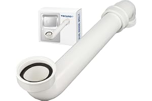 tecuro utrymmesbesparande fontän för diskbänken, 1 1/2 tums anslutning, sifonavloppsrör 40 mm, längd max. 300 mm, förkortbar