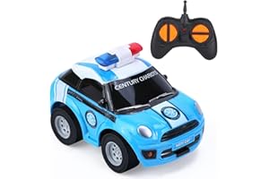 Thedttoy Jouet 2 Ans garçon Voiture télécommandée à partir de 2 3 Ans Enfants, Voiture Jouet motricité avec télécommande, Cadeau d'anniversaire pour garçon Fille 2 3 4 Ans（Jaune）