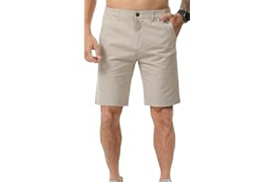 Zetieny Mens Chino Shorts Summer Cotton Short Smart Casual Outdoor Half Pants Stretch Slim Fit
