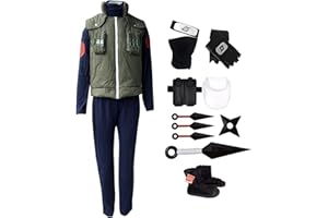 SOOYOOYOO Hatake Kakashi Cosplay ​Costume For Christmas Halloween Party and Carnival Decorated