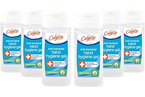 Calypso Anti-Bacterial Hand Hygiene Sanitiser Gel | 70% Alcohol | Kills 99.99% Bacteria & viruses, Made in Engalnd | Sanitizer 12 x 50ml