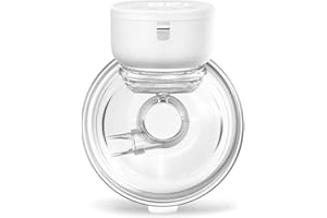 Tiralatte Elettrico, ANWIKE Tiralatte Elettrico Indossabile, 3 Modalità 9 Livelli con Display LED, Design ad Ampio Angolo, Tiralatte Elettrico Portatile Ricaricabile con Flangia da 21/24 mm, Bianco