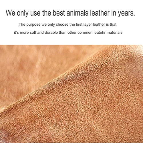 Funda Galaxy S7 Edge  Lensun Funda de Cuero Genuino para Samsung Galaxy S7 Edge 5 5  con Cartera para Tarjetas y Cierre Magnetico - Marr  n  S7E-GT-BN 