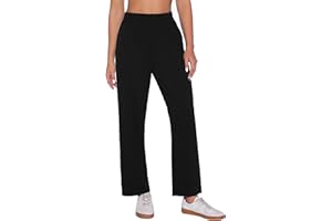 Demegimi Pantalón Chándal Mujer Pantalones Deportivos con Cintura Elástica y Ajustable de Tiro Alto para Gimnasio Algodón Pantalones Deportivos Mujer con Bolsillos Laterales