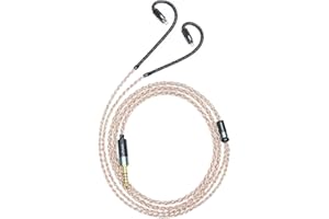 GUCraftsman 0.78mm 2Pin 5N OFC Silver Plating+Graphene Earphone Cables for Audeze iSINE20 LCDi3 LCDi4 64audio A12t U12t DUNU SA6 SA3 DM480 UM 3DT MEXT 2HT Oriolus Blessing2 KXXS S8 Aria (4.4mm)