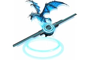 SXHLSELLER Ventilateur D'Hologramme 3D, écran Publicitaire de Projecteur WiFi Hologramme 3D 16,5 Pouces, Projecteur Publicitaire 2000x224 3D pour Noël, Halloween, Affaires, Magasin, Vacances