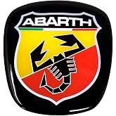 Abarth Fiat 500 i&ccedil;in 21548 Resmi 3D &Ccedil;ıkartma Logosu