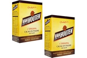 GÉNÉRIQUE Cacao Brut Non Sucré Van Houten - L'Étui 250 g - Lot de 2