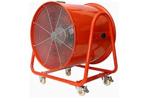 DCSYOG Bauventilator 1100W AC-Motor Baugebläse 2800 U/min Baulüfter Gebläse 150m³/min Durchfluss, 51cm Industrieventilator Axiallüfter 73 dB Geräuschpegel Industrielüfter