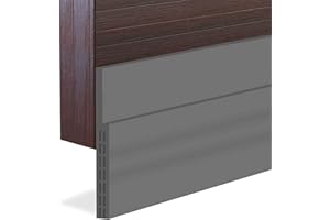 Hulameda [Upgraded] Large Gap Door Draft Stopper, 3-2/5"W Widened Door Sweep for Interior and Exterior Doors - Guard Against Drafts, Dust, Noise and Unwanted Animals| 3-2/5"W x 39"L, Gray