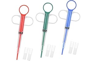 RODISHOMM Pack of 3 Tablet Administration Feeder, Pill Launcher for Cats, Medication Feeder for Small Dogs, Tablet Pusher for Pets, Tablet Shooter for Cats and Small Dogs