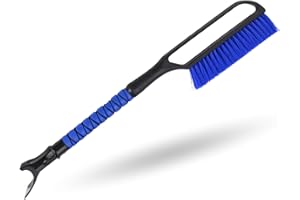 ‎TK GRUPPE TIMO KLINGLER 2 in 1 - Schneebesen mit Eiskratzer - für Winter & Schnee - Autozubehör PKW KFZ & Auto - Teleskop mit Besen lackschonend