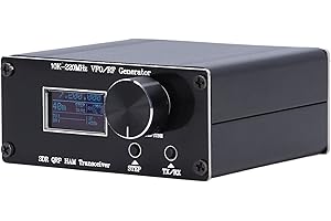 FOCKET HF VFO for HAM SDR QRP Transceiver, 10K‑220MHz RF Generator Superheterodyne Receiver Debugger with Connector, LCD DISPLAY Variable Frequency Oscillator Transceiver Shortwave