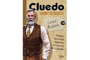 Cluedo - Le carnet d'enquête du colonel Moutarde - Livre à enquête officiel Cluedo - A partir de 14 ans