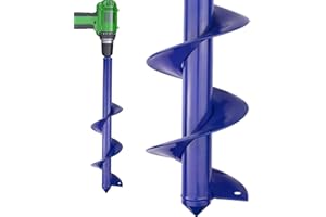 SYITCUN Foret hélicoïdal de Jardinage 9x40cm - pour perceuse sans Fil - avec Arbre Robuste - Idéal pour Installer des Plantes,Cultiver des oignons, de Pot de Fleurs et Creuser des Trous