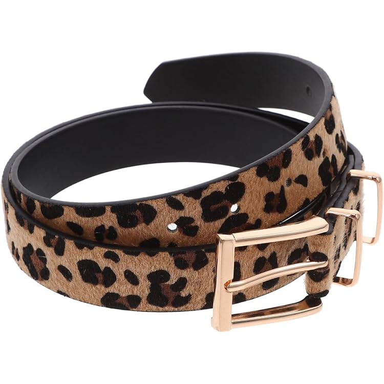 Cintura Pelle Sintetica Regolabile 105cm Leopardato Moda Cintura Leopardata In Pelle Sintetica Per Donna - Regolabile Fino A 105 Cm, Perfetta Per Jeans E Abiti Eleganti Cintura Moda Donna 105cm