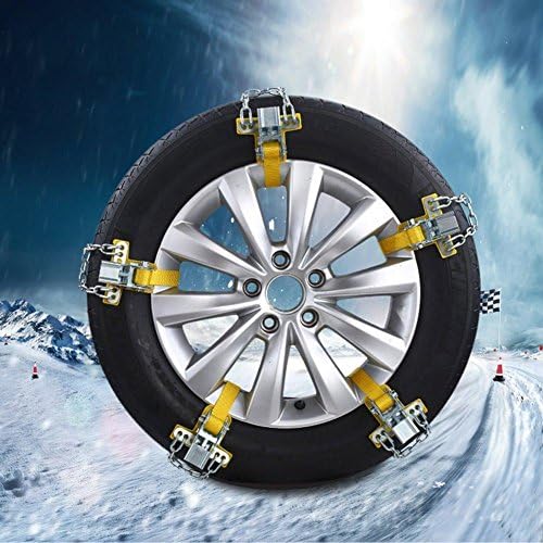 KRISMILEN Car Snow Tire Chain 10 pcs Universal Manganese Steel Car Tire Emergency Security Chain , middle