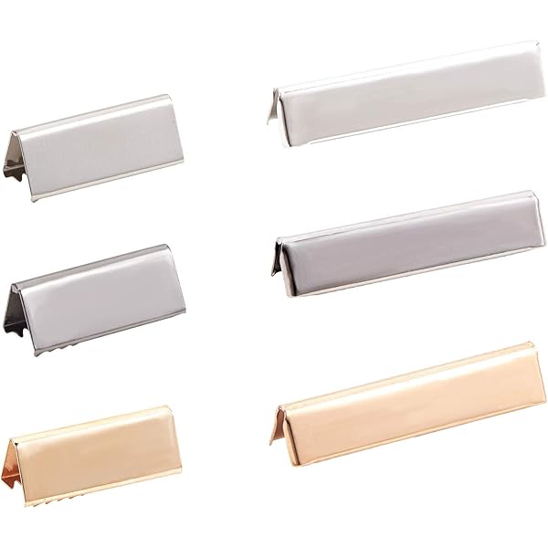 AERZETIX Endstücke 30er Set - 15x6mm Metall Clips Für Gurte Gürtel