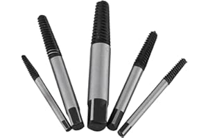 Belissy 5 STÜCKE Schraubenausdreher Set Profi Schraubenentferner Schraubenausdreher-Set defekte Schraube Extraktor Bit beschädigter Bolzen für Beschädigte Schrauben, Rohre