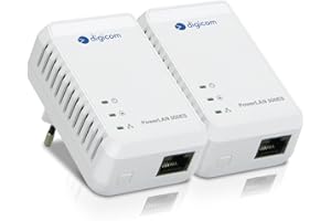 Digicom 8E4526 KIT Powerline AV500, 1 porta Ethernet, fino a 500Mbps, Plug&Play, Kit con 2 adattatori