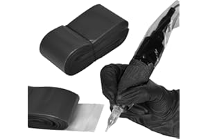 ATOMUS 100 Stück Black Einweg Tattoo Clip Cord Sleeves Cover Bags Tattoo Pen Maschine Tasche Plastik Tattoo Maschine Zubehör