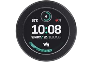 WAVESHARE ESP32-S3 Development Board with 1.28inch Round Touch LCD Display with CNC Metal Case,32-bit LX7 Dual-core Processor,Support 2.4 GHz Wi-Fi and Bluetooth 5(LE)