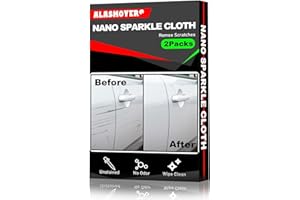 ALASMOYER 2er-Pack Nano Sparkle Tuch, Nano Sparkle Tuch Auto Kratzer Original, einfache Reparatur von Lackkratzern und Wasserflecken