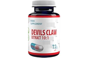 HEPATICA Devils Claw 10:1 Extract 5000 mg Equivalent 120 Vegan Capsules, Laboratory Tested, High Dosage, Non-GMO, No Fillers or Additives