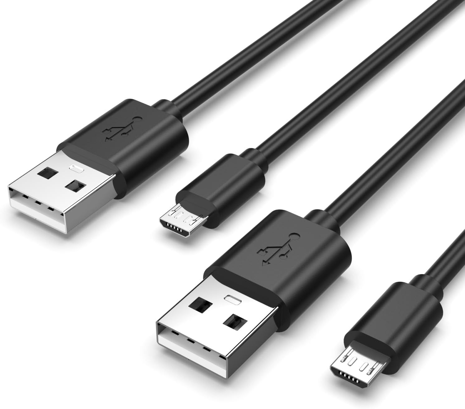 Superer Extra Long 3 Meter 2Pack Micro USB Charger Cable Fit for Sony PS4, Xbox One, PlayStation 4, PS4 Pro, PS4-Slim, Fit for Xbox One S/X Controller Fast Charging Cord - Durable Power Lead