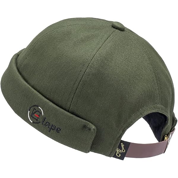 Casquette Docker En Coton - Bonnet Sans Bord Réglable, Style Rétro Unisexe Pour Tous Les Jours