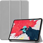 Fogy Ipad Pro 4.Nesil 11" In&ccedil; (M2 &Ccedil;İPLİ) 2022 ile Uyumlu Kılıf Kapaklı Ince Tasarım Uyku Modlu Smart, Gri