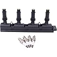 HouYeen Ignition Coil and Spark Plug Pack for Astra G H J Corsa C D E Insignia A Meriva A B Mokka X Adam Zafira mk3 Aveo Cruze 1.2 1.4