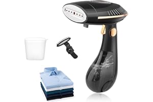 QUALITY PARK Steamer Dampfglätter 1500W, Dampfbürste Steamer mit 25G/Min Dampfleistung | Faltbarer Clothes Steamer für Zuhause & Reise Dampfglätter | Kein Bügelbrett erforderlich