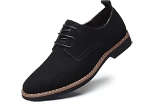 HALFWORD Chaussures Oxford en daim pour hommes Chaussures classiques à lacets