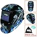 Produktbild Leopard LEO-WH86 Solarbetriebene + Automatische Verdunkelung + Schleiffunktion + 9-13 Schatten Schweißhelm Maske mit 5 Kostenlosen Ersatzlinsen (Blitz)
