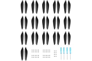 Craznick Elica per DJI Mini 4 Pro/3 Pro ricambio per eliche Ali a basso rumore per drone DJI Mini 4 Pro/3 Pro accessori esclusivi viti e cacciavite da 32 pezzi argento